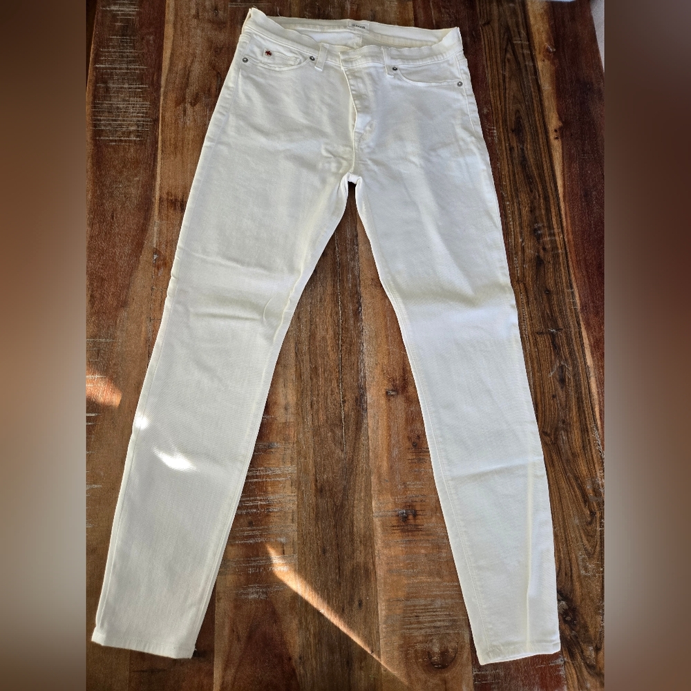 Hudson White Skinny Jeans